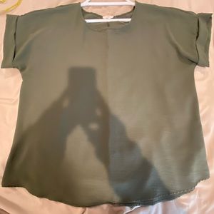 Plus Size Chic Soul Do Your Job Top - Olive